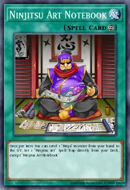 Cuaderno Ninjitsu Arte MP17-117, carta de Yu-Gi-Oh! de 2017 Mega-Tin Mega Pack