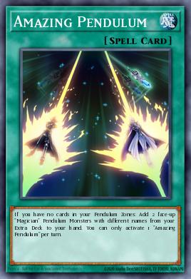 Péndulo Increíble MP17-151, carta de Yu-Gi-Oh! de 2017 Mega-Tin Mega Pack