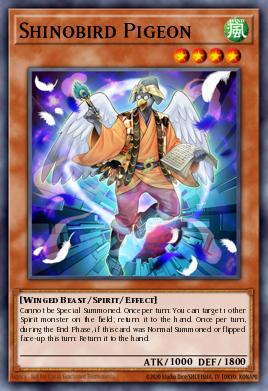 Paloma Shinobird MP17-190, carta de Yu-Gi-Oh! de 2017 Mega-Tin Mega Pack