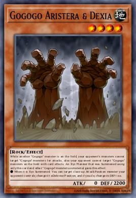 Aristera & Dexia Gogogo MP18-097, carta de Yu-Gi-Oh! de 2018 Mega-Tin Mega Pack
