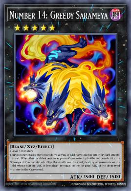 Número 14: Sarameya Codiciosa PGL2-017, carta de Yu-Gi-Oh! de Premium Gold: Return of the Bling