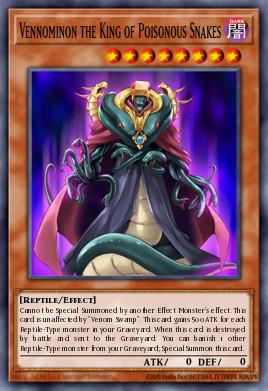 Vennominon, Rey de las Serpientes Venenosas RYMP-069, carta de Yu-Gi-Oh! de Ra Yellow Mega Pack