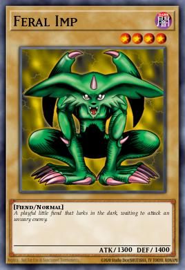 Diablillo Salvaje YGLD-A11, carta de Yu-Gi-Oh! de Yugi's Legendary Decks