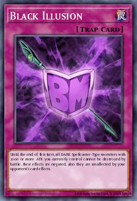 Illusion Noire YGLD-C00, carta de Yu-Gi-Oh! de Yugi's Legendary Decks