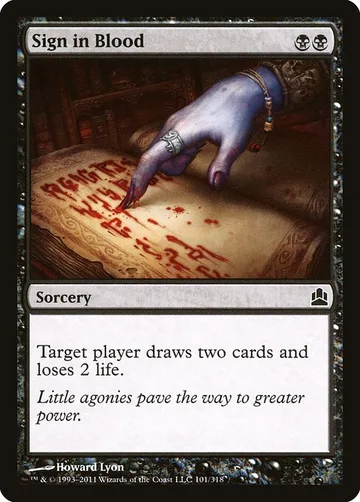 Sign in Blood 101