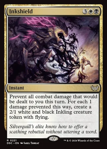 Inkshield 221, carta de Magic: The Gathering de Duskmourn: House of Horror Commander