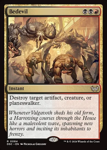 Bedevil 84, carta de Magic: The Gathering de Duskmourn: House of Horror Commander