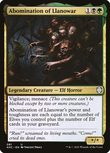 Abomination of Llanowar 81