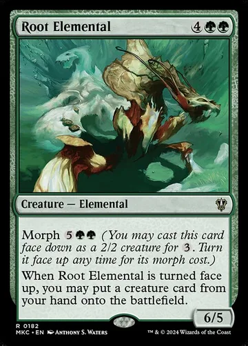 Root Elemental 182, carta de Magic: The Gathering de Murders at Karlov Manor Commander