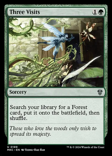 Three Visits 189, carta de Magic: The Gathering de Murders at Karlov Manor Commander