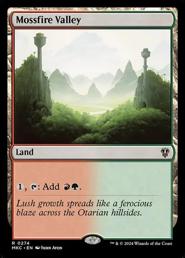 Mossfire Valley 274, carta de Magic: The Gathering de Murders at Karlov Manor Commander