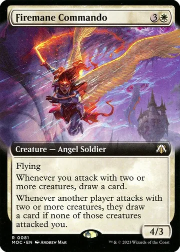 Firemane Commando 81, carta de Magic: The Gathering de March of the Machine Commander