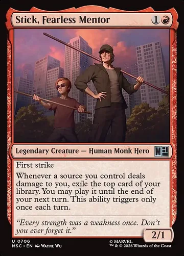 Stick, Fearless Mentor 706