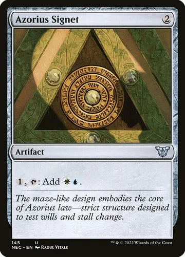 Azorius Signet 145, carta de Magic: The Gathering de Neon Dynasty Commander
