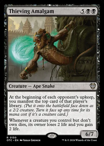 Thieving Amalgam 150, carta de Magic: The Gathering de Outlaws of Thunder Junction Commander