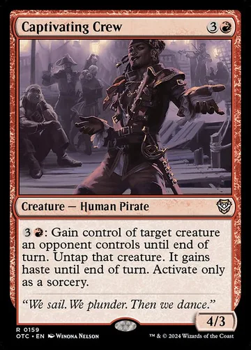 Captivating Crew 159, carta de Magic: The Gathering de Outlaws of Thunder Junction Commander