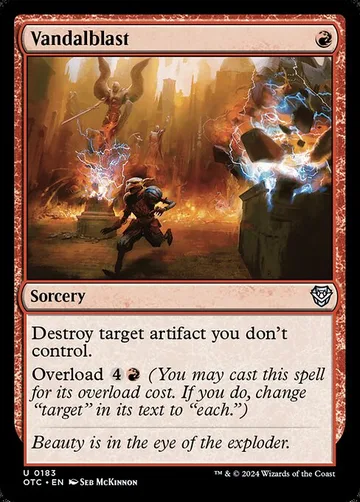 Vandalblast 183, carta de Magic: The Gathering de Outlaws of Thunder Junction Commander