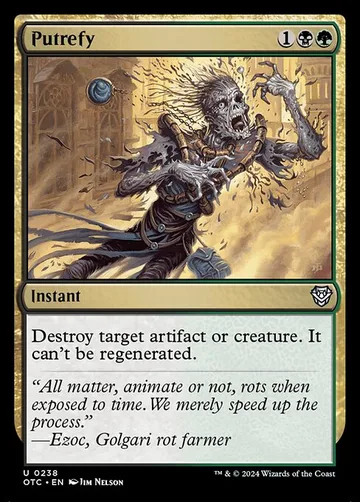 Putrefy 238, carta de Magic: The Gathering de Outlaws of Thunder Junction Commander