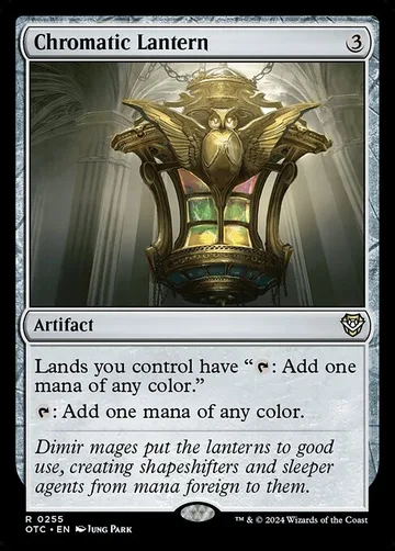 Chromatic Lantern 255, carta de Magic: The Gathering de Outlaws of Thunder Junction Commander