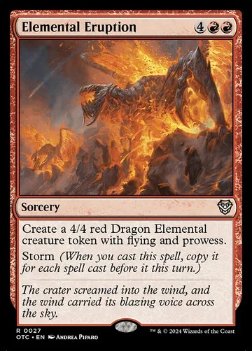 Elemental Eruption 27, carta de Magic: The Gathering de Outlaws of Thunder Junction Commander