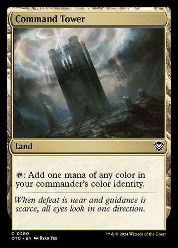 Command Tower 280, carta de Magic: The Gathering de Outlaws of Thunder Junction Commander