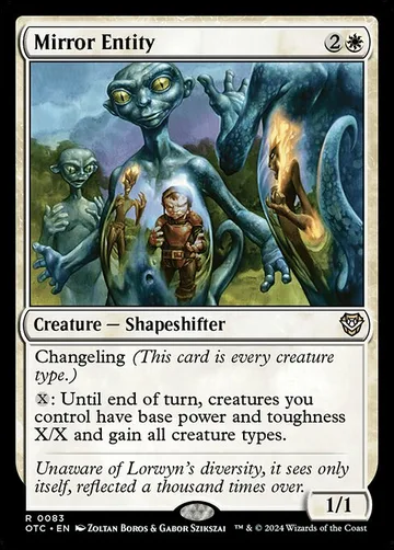 Mirror Entity 83, carta de Magic: The Gathering de Outlaws of Thunder Junction Commander