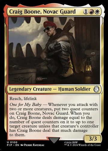 Craig Boone, Novac Guard 100