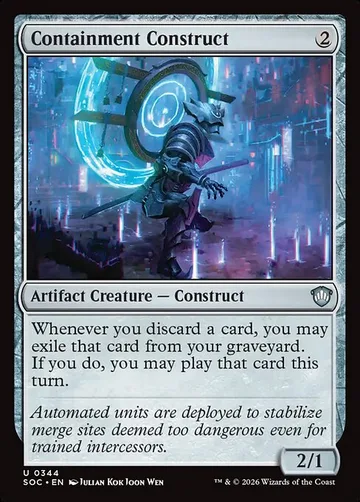 Containment Construct 344, carta de Magic: The Gathering de Secrets of Strixhaven Commander