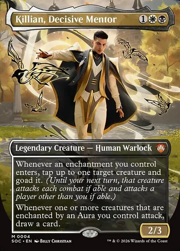 Killian, Decisive Mentor 4, carta de Magic: The Gathering de Secrets of Strixhaven Commander