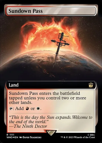 Sundown Pass 1111, carta de Magic: The Gathering de Doctor Who