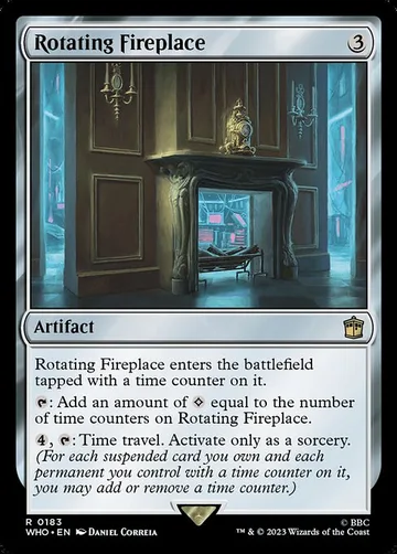 Rotating Fireplace 183, carta de Magic: The Gathering de Doctor Who