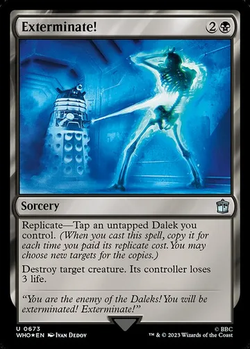 Exterminate! 673, carta de Magic: The Gathering de Doctor Who