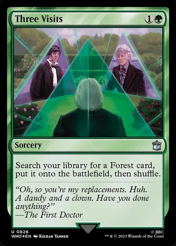 Three Visits 826, carta de Magic: The Gathering de Doctor Who