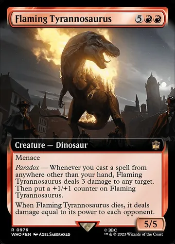 Flaming Tyrannosaurus 976