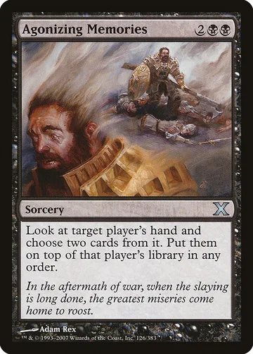 Agonizing Memories 126, carta de Magic: The Gathering de Tenth Edition