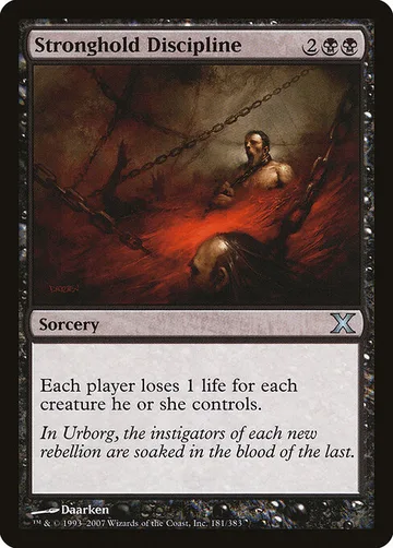 Stronghold Discipline 181, carta de Magic: The Gathering de Tenth Edition