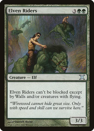 Elven Riders 259, carta de Magic: The Gathering de Tenth Edition