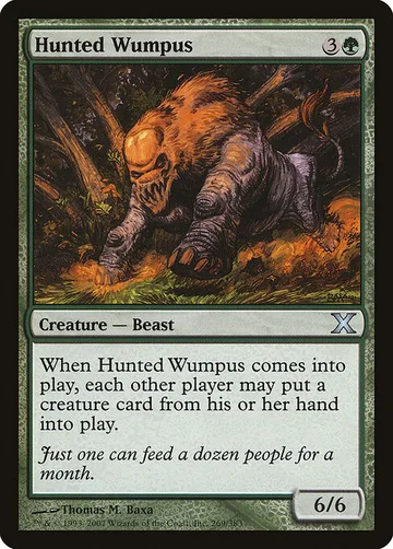 Hunted Wumpus 269, carta de Magic: The Gathering de Tenth Edition