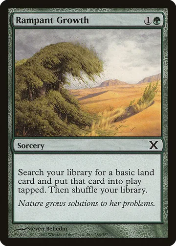 Rampant Growth 288, carta de Magic: The Gathering de Tenth Edition