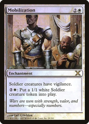Mobilization 29★, carta de Magic: The Gathering de Tenth Edition