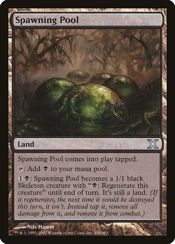 Spawning Pool 358, carta de Magic: The Gathering de Tenth Edition