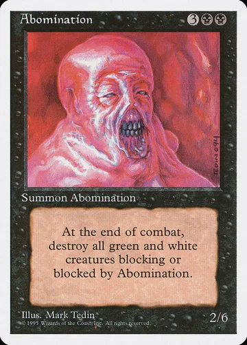 Abomination 117, carta de Magic: The Gathering de Fourth Edition