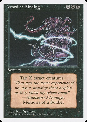 Word of Binding 172, carta de Magic: The Gathering de Fourth Edition