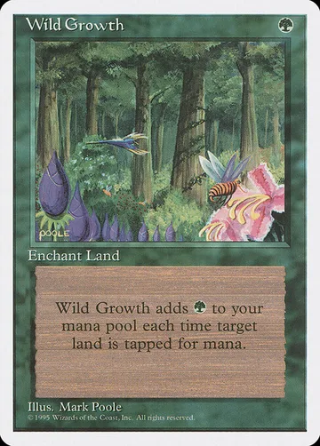 Wild Growth 289, carta de Magic: The Gathering de Fourth Edition