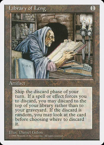 Library of Leng 333, carta de Magic: The Gathering de Fourth Edition