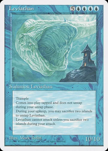 Leviathan 80, carta de Magic: The Gathering de Fourth Edition