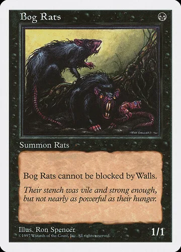 Bog Rats 146, carta de Magic: The Gathering de Fifth Edition