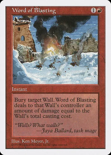 Word of Blasting 276, carta de Magic: The Gathering de Fifth Edition