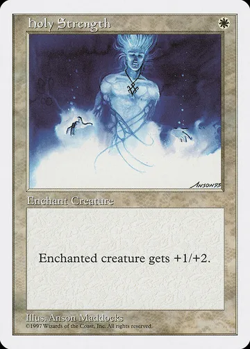Holy Strength 35, carta de Magic: The Gathering de Fifth Edition
