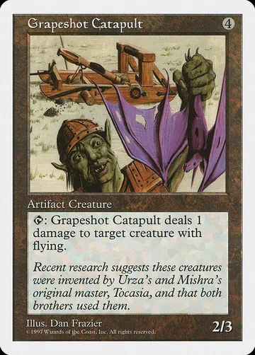 Grapeshot Catapult 375, carta de Magic: The Gathering de Fifth Edition